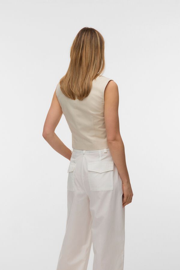 Vero Moda Chaleco de vestir Beige