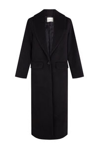 Slowlove Abrigo largo con cuello esmoquín