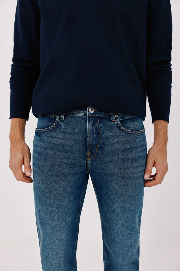 Cortefiel Slim fit jeans Blue
