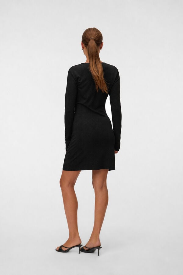 Vero Moda Shimmer short dress Black