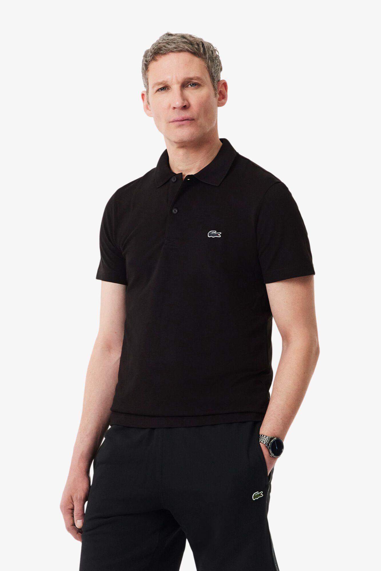 Lacoste Polo de manga curta com bordado