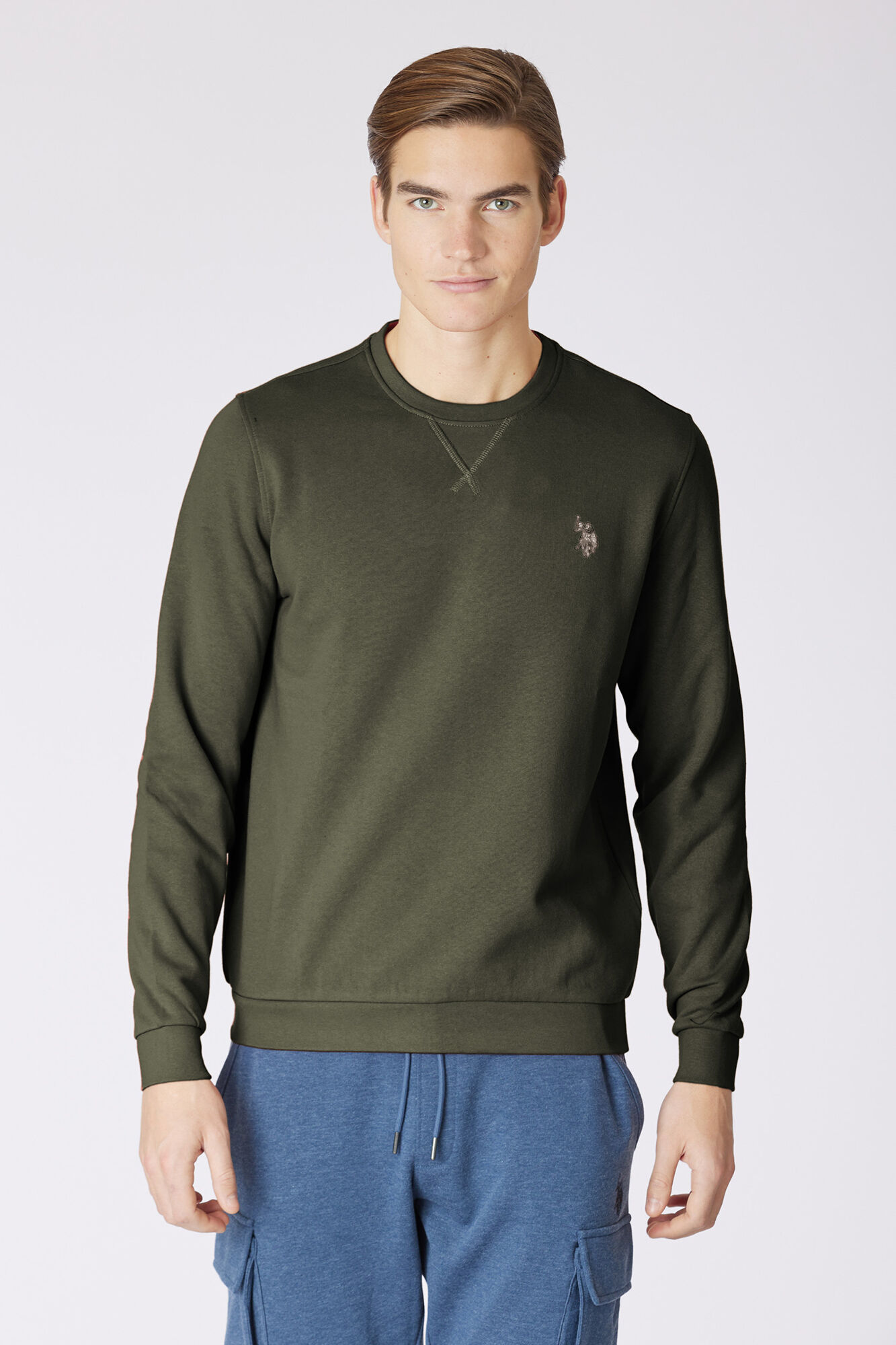 Us Polo Moletom com gola redonda Sweatshirt