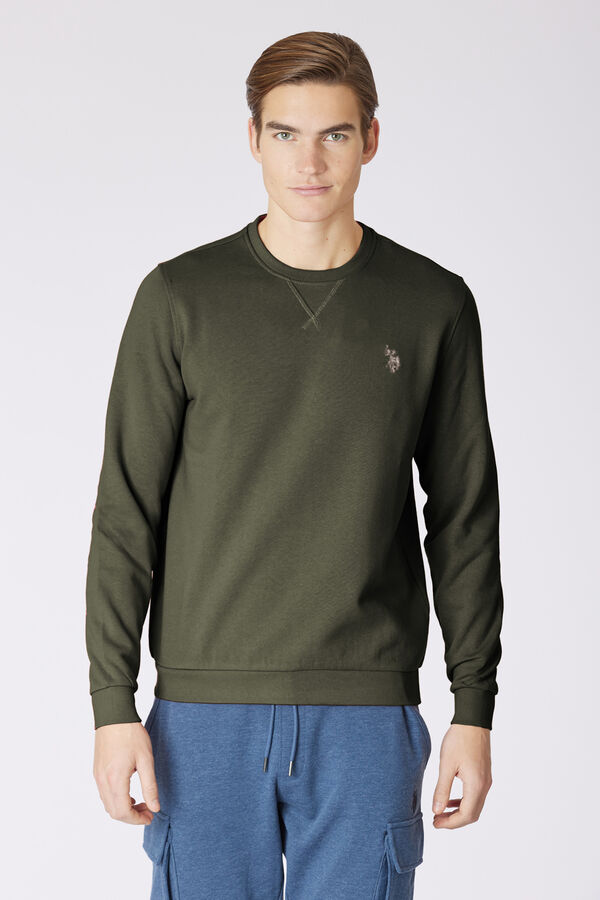 Us Polo Moletom com gola redonda Sweatshirt Verde