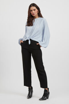 Cortefiel Long-sleeved blouse Royal blue