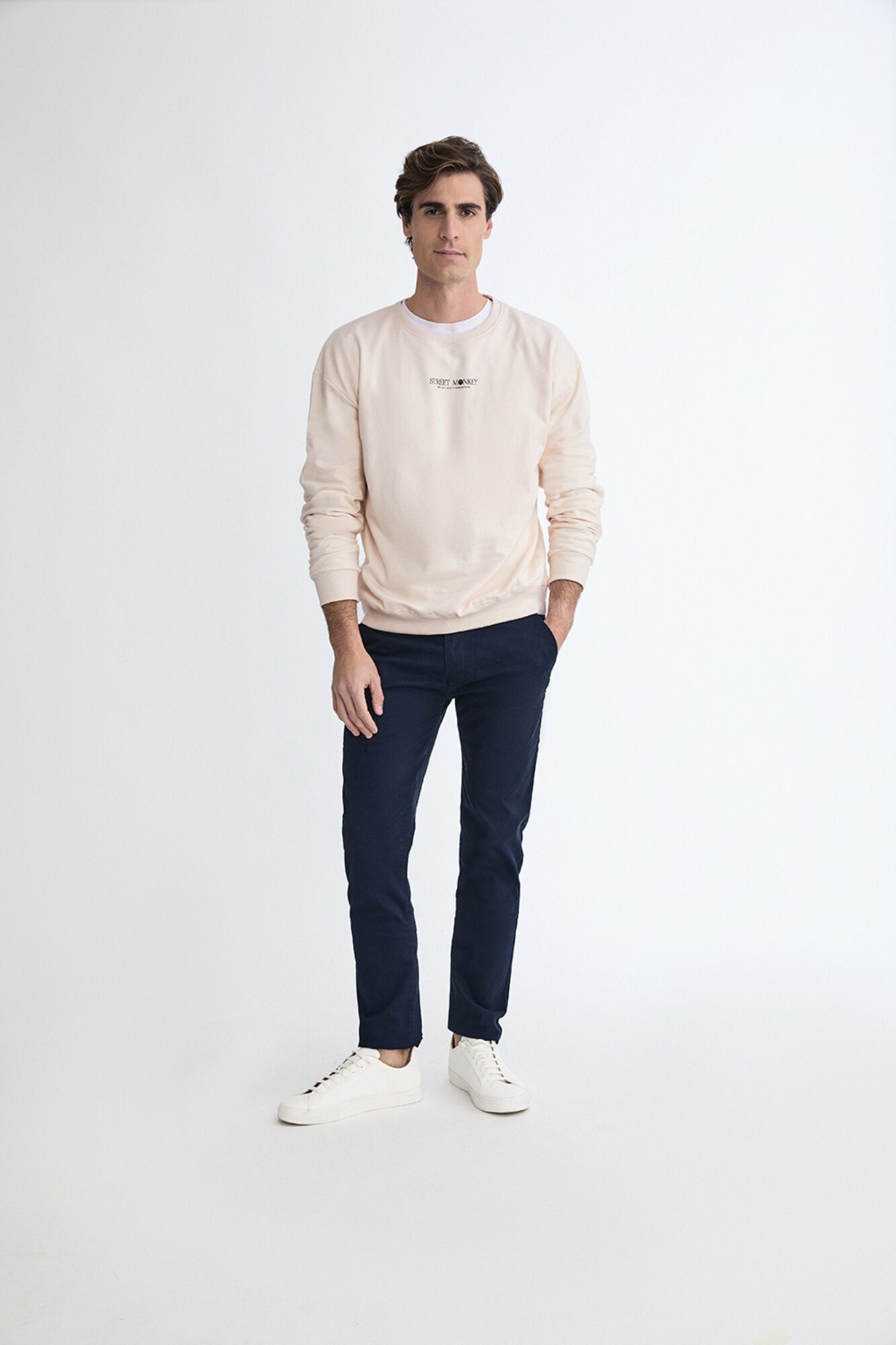 Street Monkey Sweatshirt com estampado