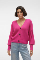 Vero Moda Cardigan de botões de manga comprida Subiu