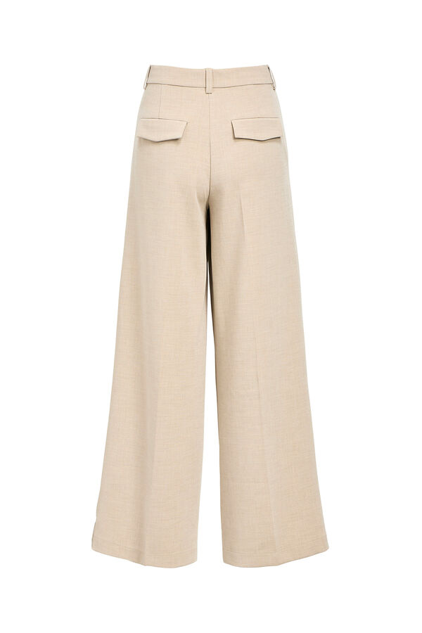 Object Calça largas com pregas Castanho