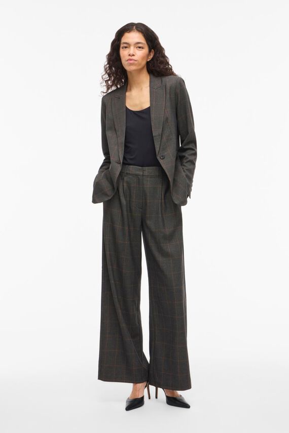 Pantalón de vestir con cuadros