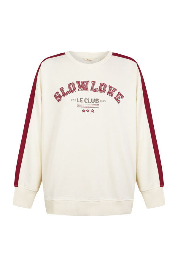 Slowlove Sudadera slowlove oversize Branco