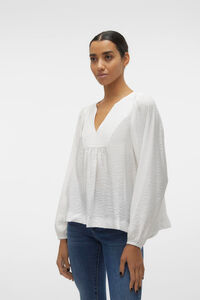 Cortefiel Long-sleeved top  White