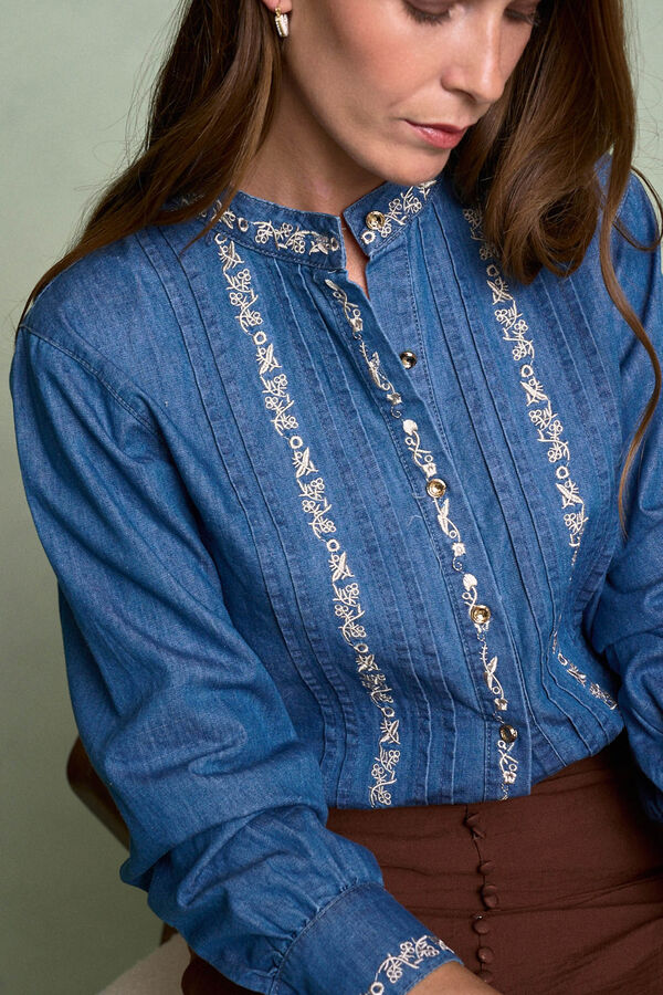 Polín Et Moi Camisa Denim Milen Azul
