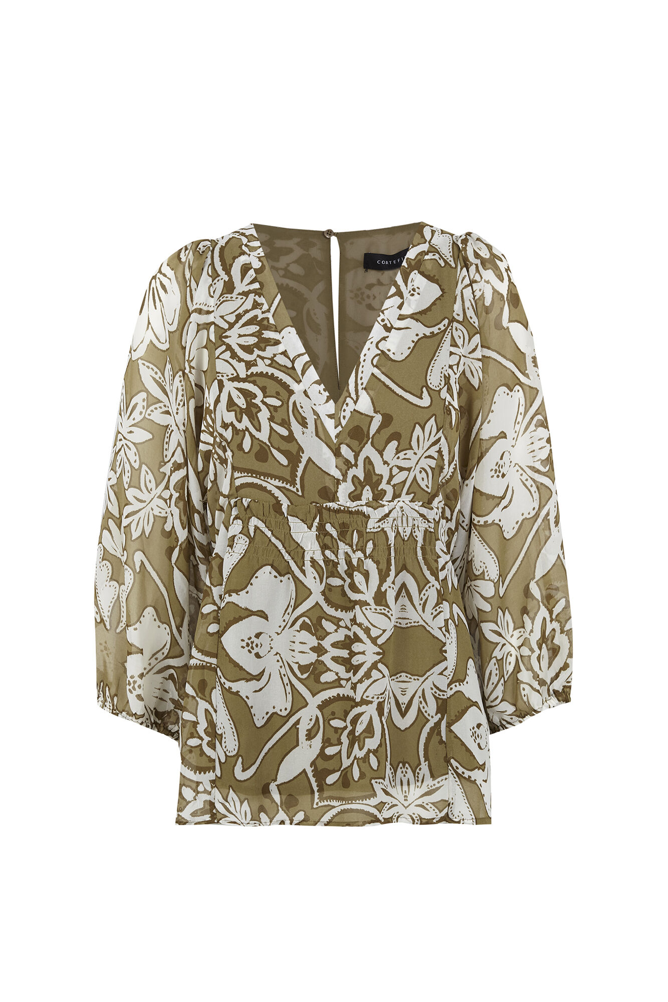 Cortefiel Printed fluid blouse