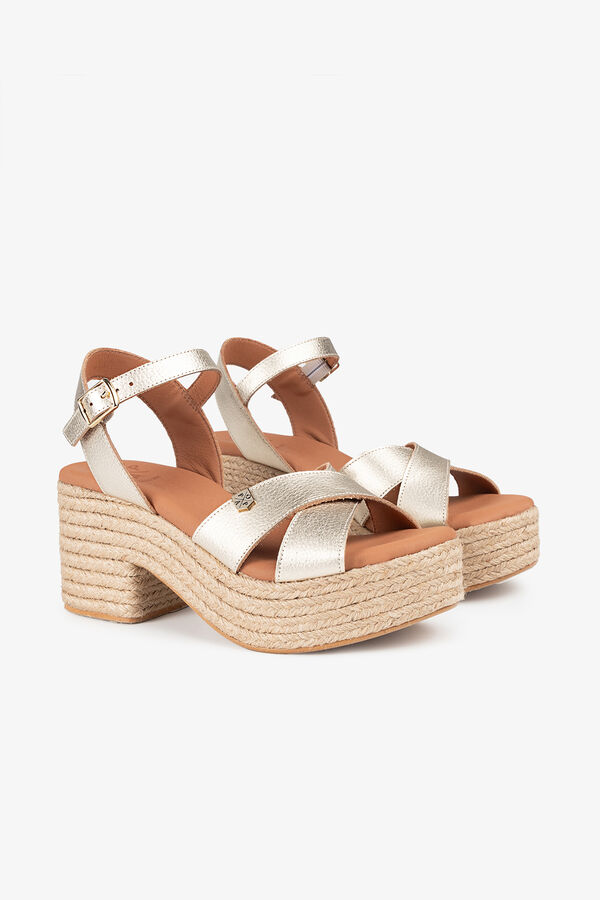 Popa Clifton Laminated Women's Wedge Heel Gold