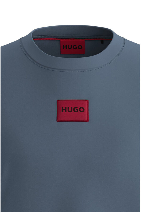 HUGO T-shirt de manga curta Azul