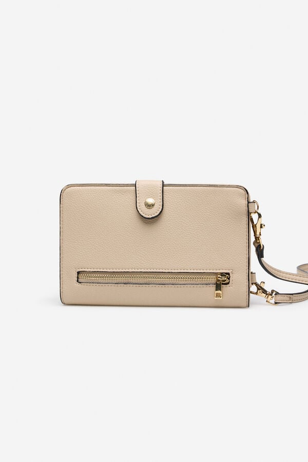 Cortefiel Classic phone wallet Beige