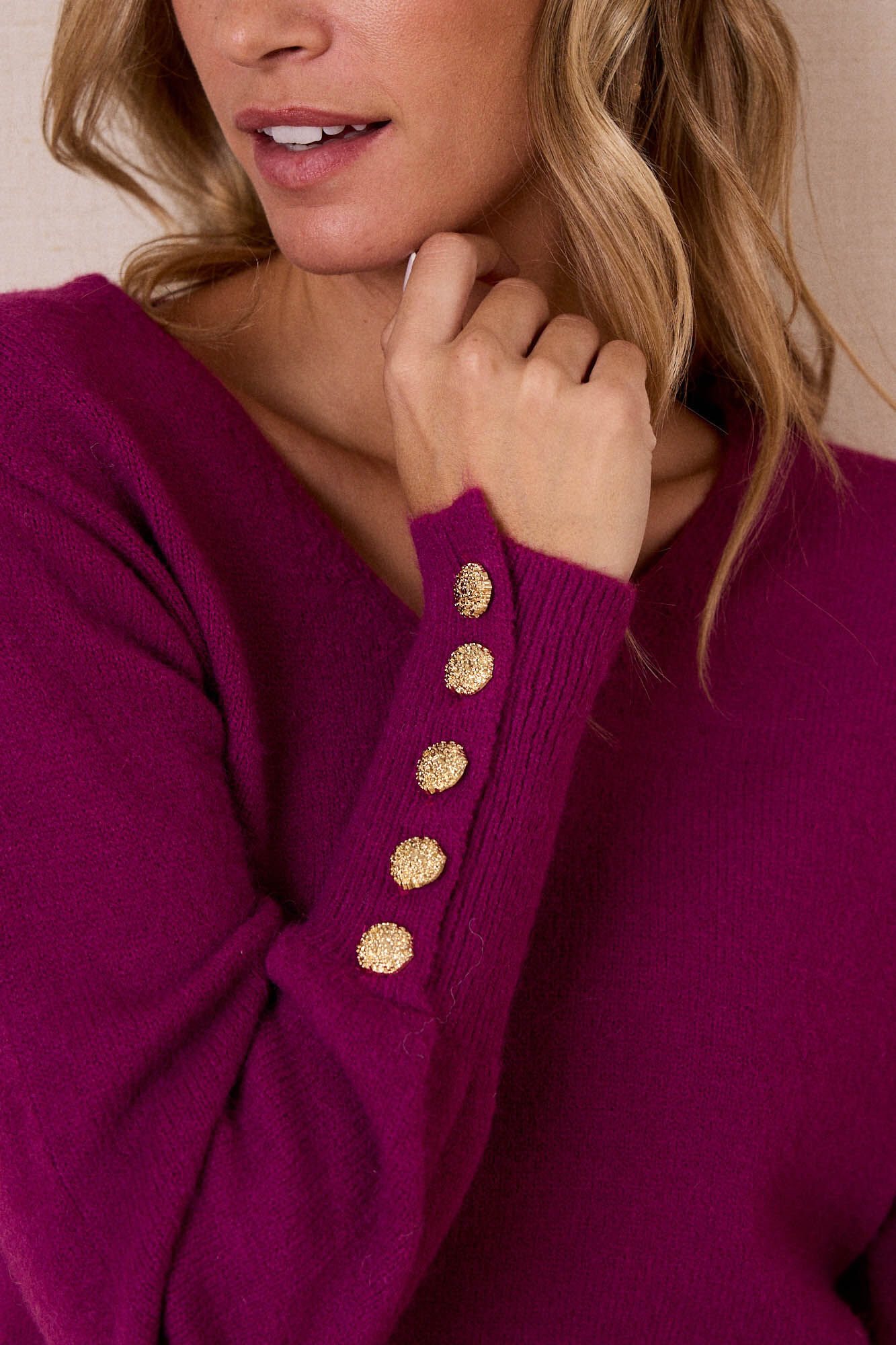 Trilca V sweater Cardigans Cortefiel