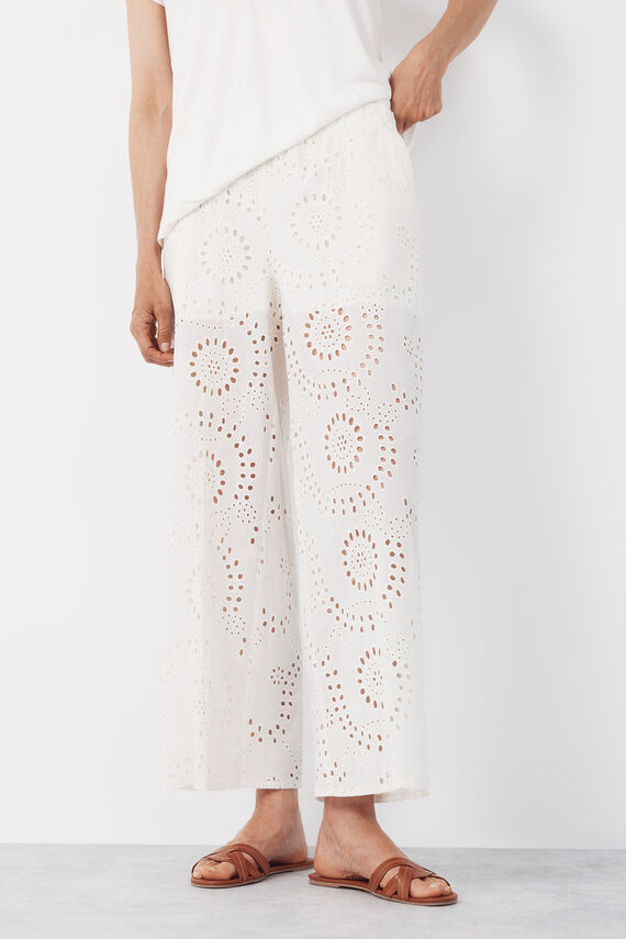 Pantalón de mujer bordado