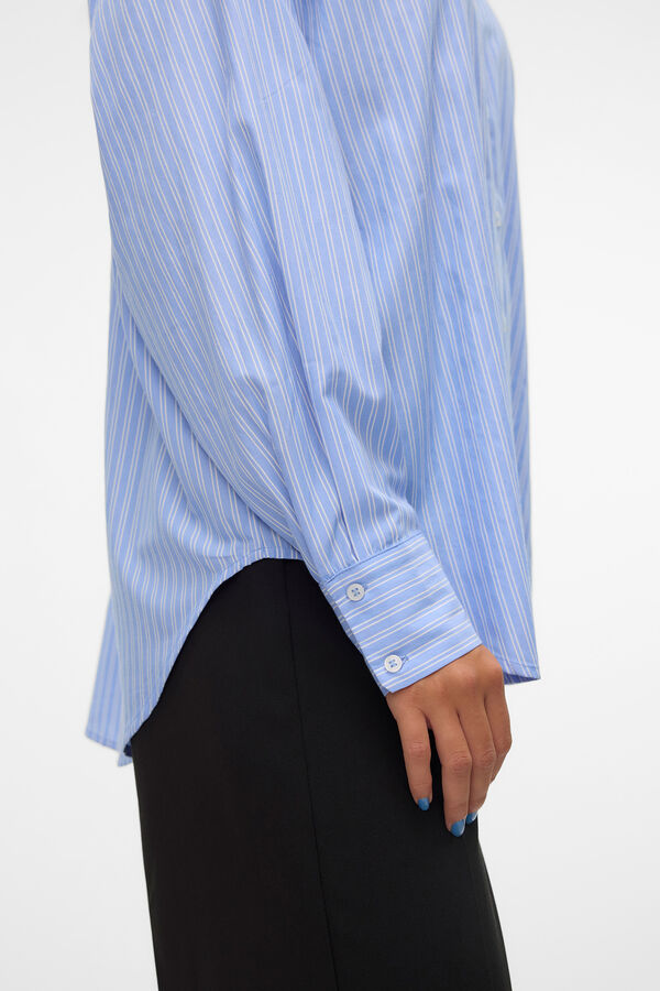 Vero Moda Camisa oversize de manga comprida Azul