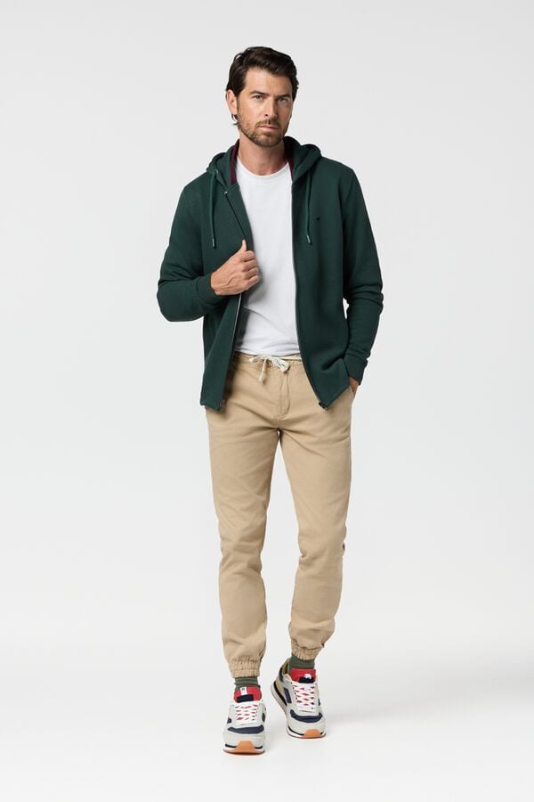 Williot Sweatshirt Williot com Fecho-&eacute;clair Verde