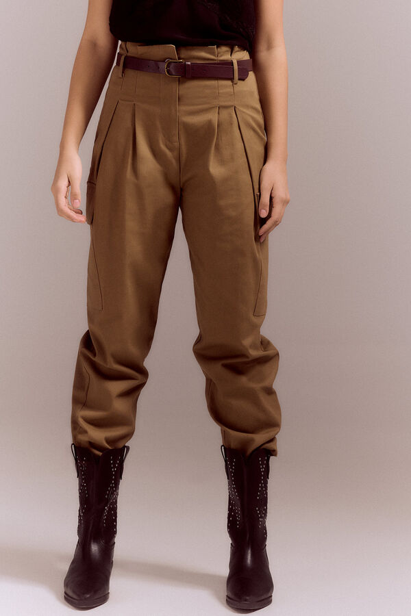 Cortefiel Cargo trousers Printed brown