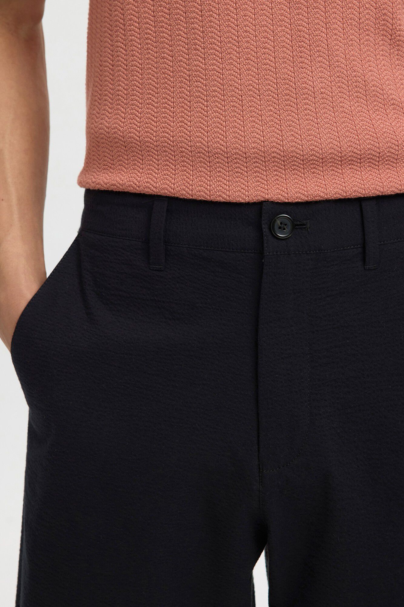 Selected Pantal&oacute;n corto tejido estructura