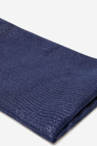 Cortefiel plain shiny scarf Navy