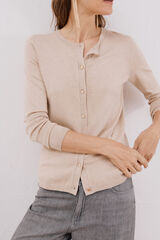 Cortefiel Short-sleeved jumper Nude