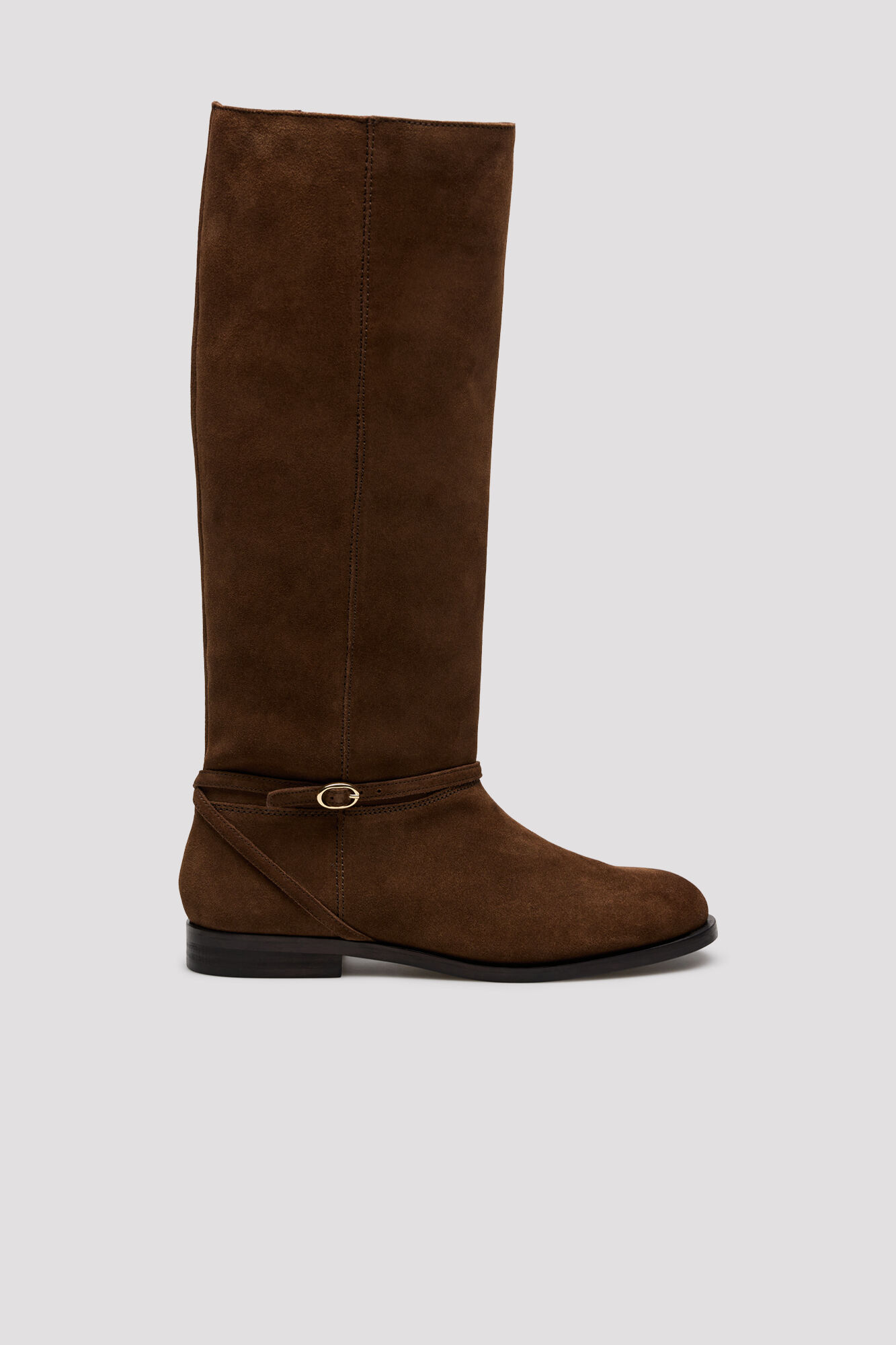Cortefiel Leather buckle boot