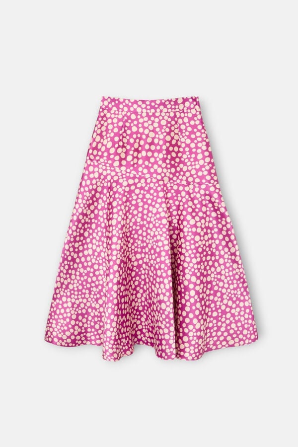 Silbon Saia Event Collection midi estampada Roxo