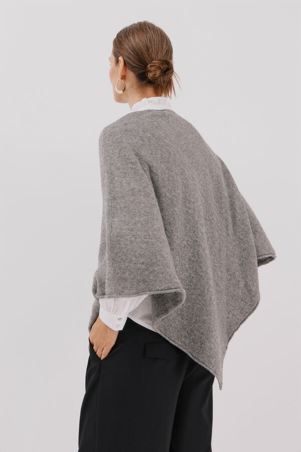 Cortefiel Soft touch poncho Grey