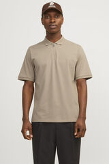 Cortefiel Standard fit polo shirt Beige