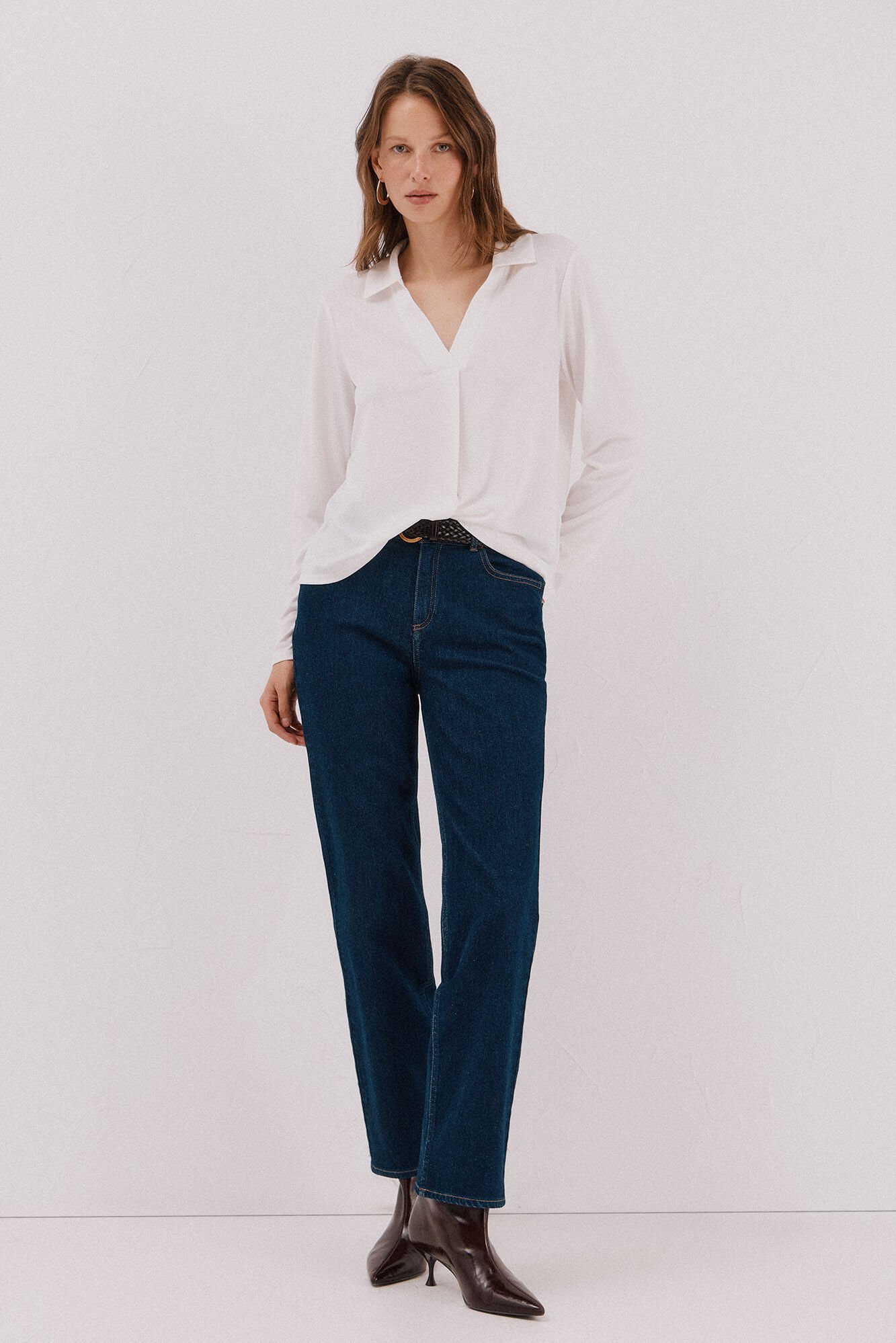 Cortefiel Polo shirt neck t-shirt