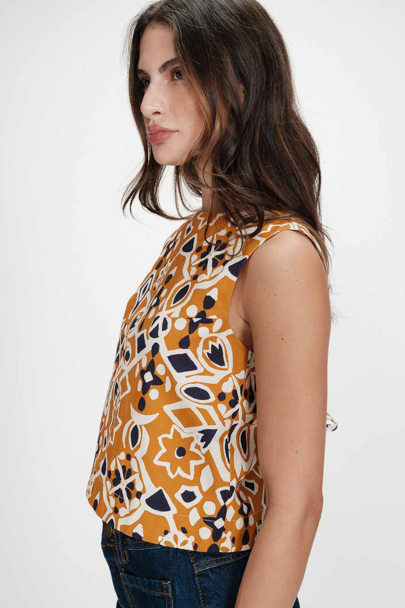 Grace & Mila Top sem mangas Venise