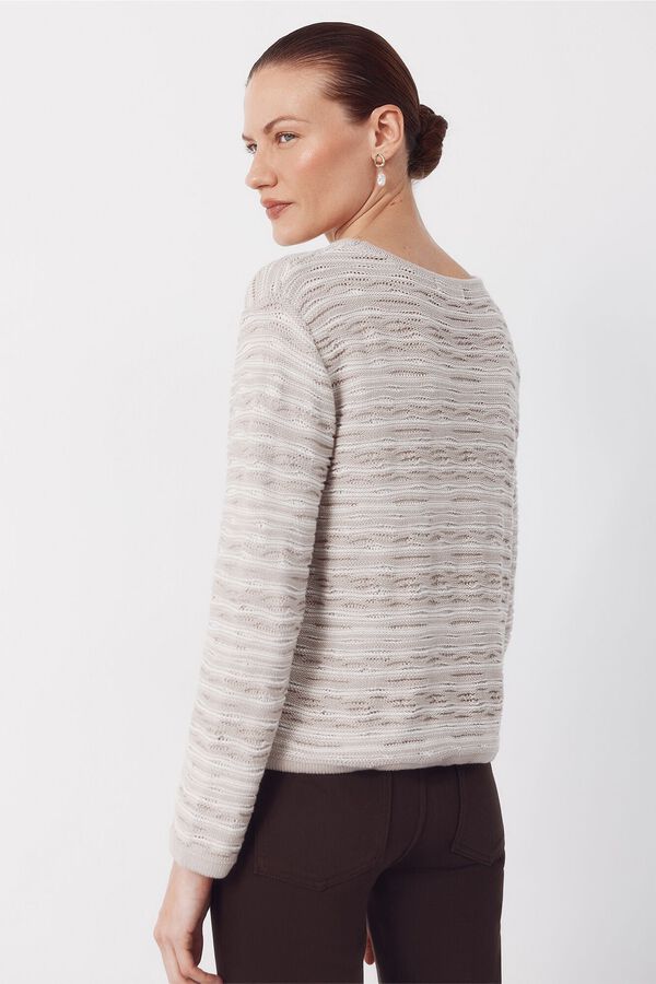 Cortefiel Jersey punto texturado Beige