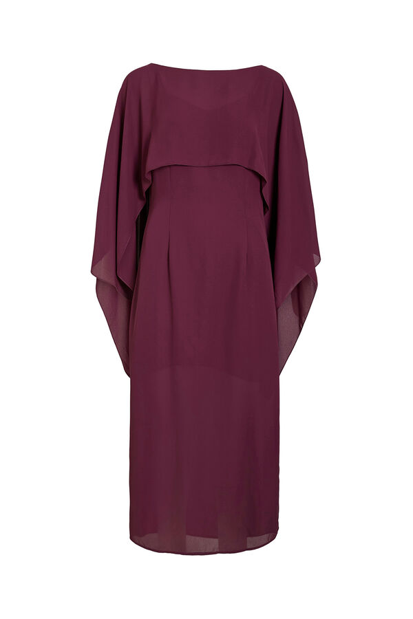 Vila Vestido de chiffon com capa Granada