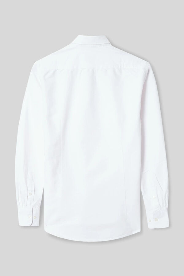 Cortefiel Camisa sport oxford Blanco