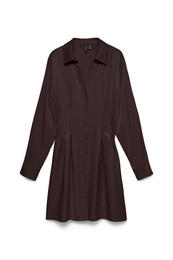 Vero Moda Short shirt dress Dark brown