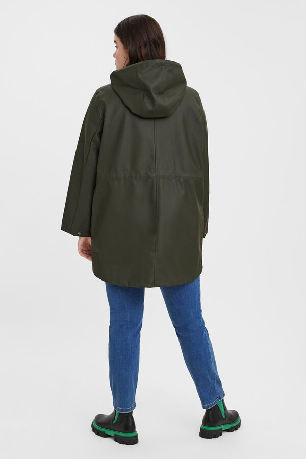 Vero Moda Curve Impermeável com capuz Curve Castanho