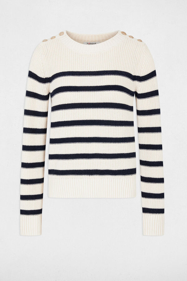 Cortefiel Long-sleeved jumper with stripes Multicolour