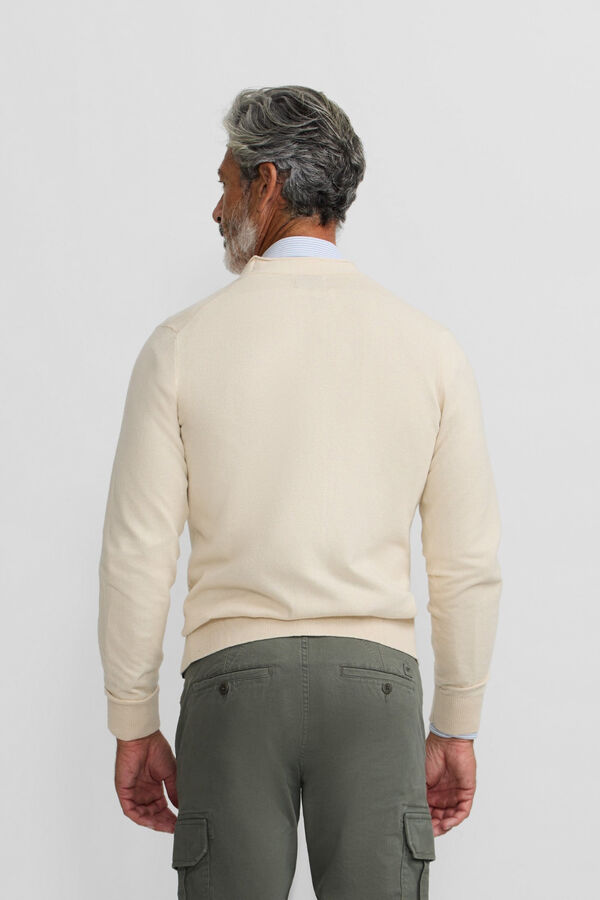 Silbon Casaco de malha clássico Tostado