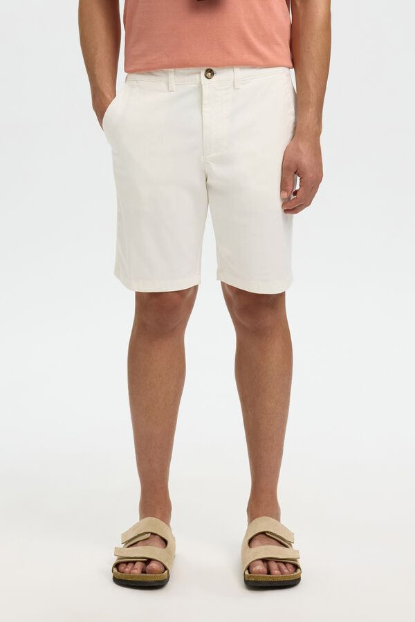 Selected Chino Bermuda shorts White