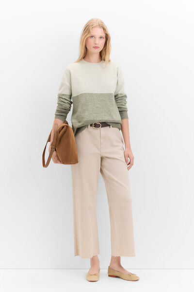 Cortefiel Soft feel jumper Green