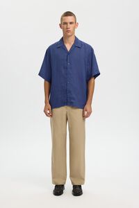 Selected Camisa de manga corta lino