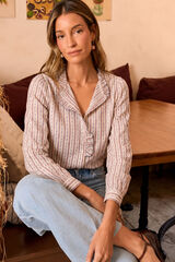 Pol&iacute;n Et Moi Striped shirt White