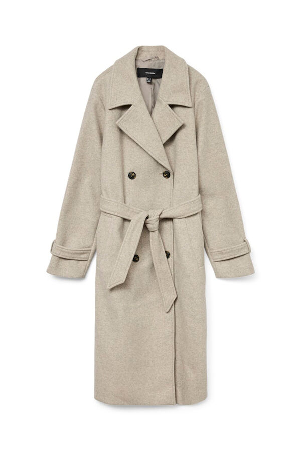 Vero Moda Long sleeve cloth coat Nude