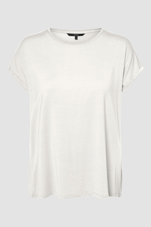Cortefiel Essential short-sleeved T-shirt White