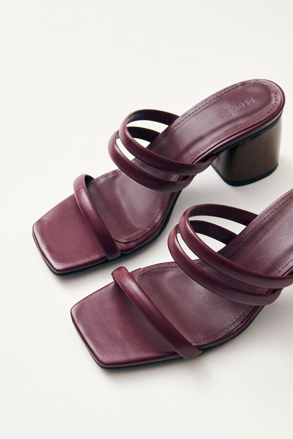 Alohas Indiana leather sandals Maroon