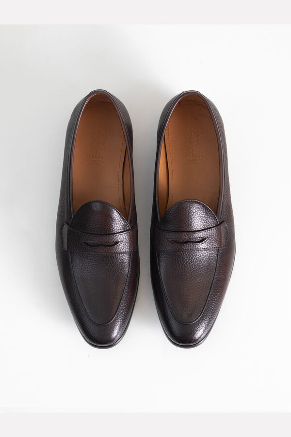 PuroEGO Mocas&iacute;n piel grain antifaz Granate