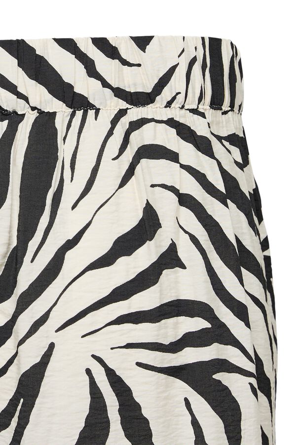 Vero Moda Curve Saia 7/8 estampada tamanho grande Tostado