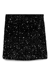 Vero Moda Saia curta de lantejoulas  Cinzento